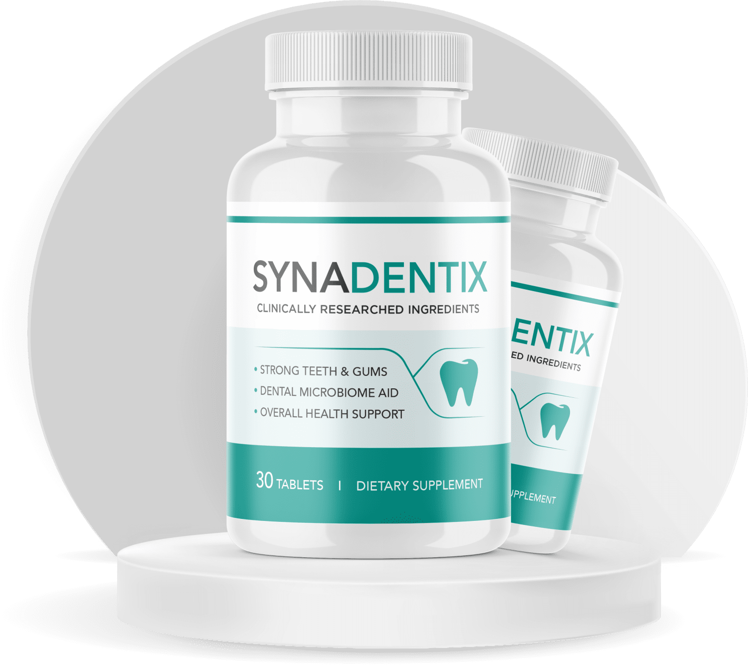 Synadentix oral wellness supplement bottle presentation